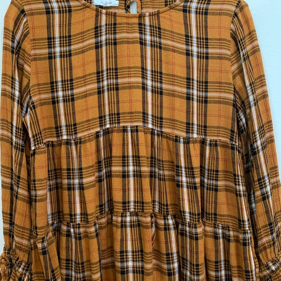 Maurices plaid tiered peasant blouse shirt women’s boho bohemian classic small - Picture 11 of 13